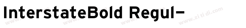 InterstateBold Regul字体转换
